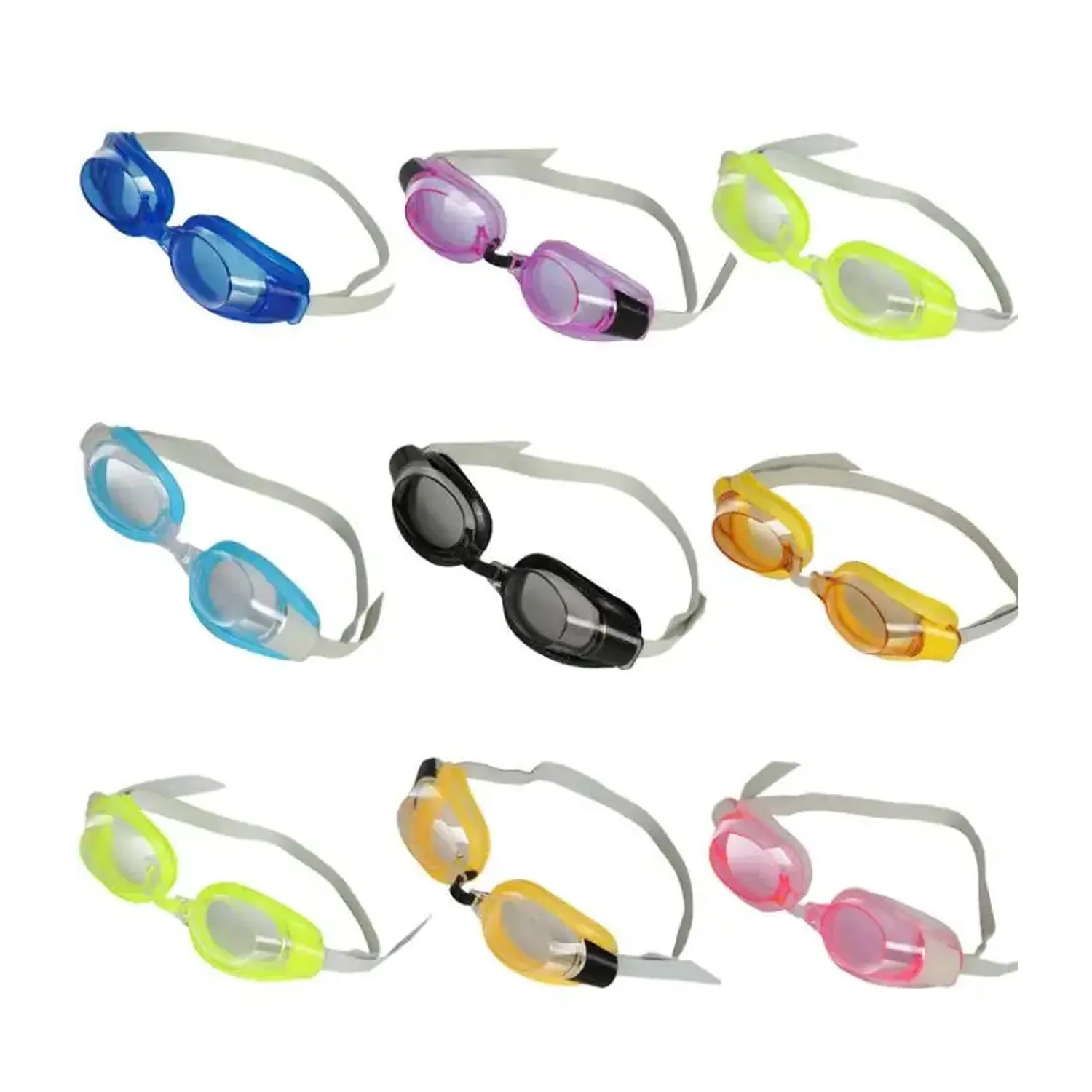 0399A SWIMMING GOGGLES WITH ADJUSTABLE CLEAR VISION ANTI-FOG WATERPROOF SWIMMING GOGGLES