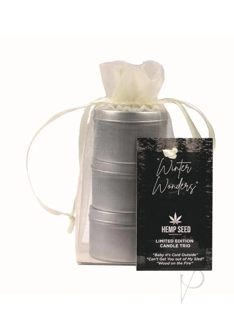 2023 Hemp Seed Holiday Candle Trio(disc)