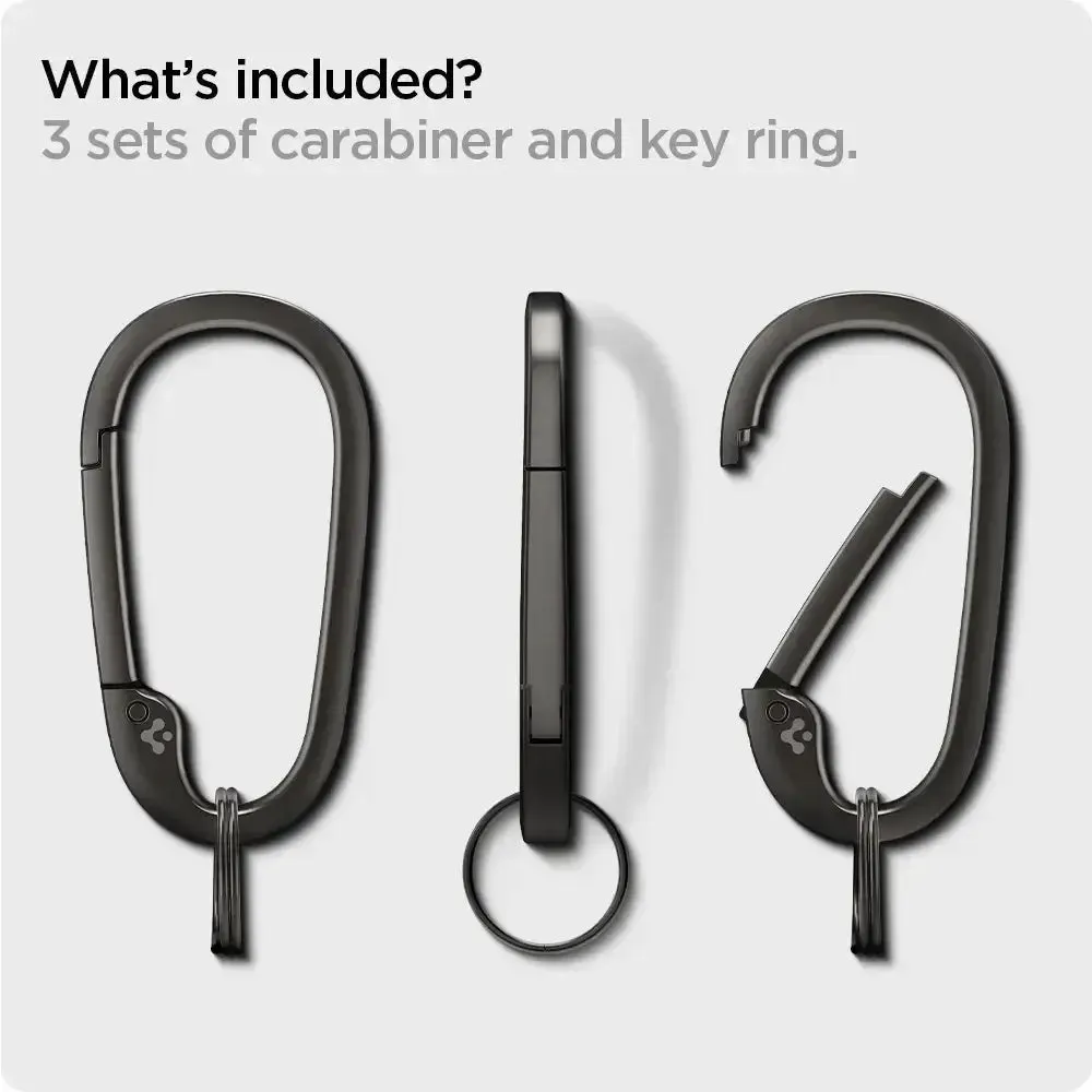 [3 Pack] Carabiner Clips D Ring Spring Snap Hook