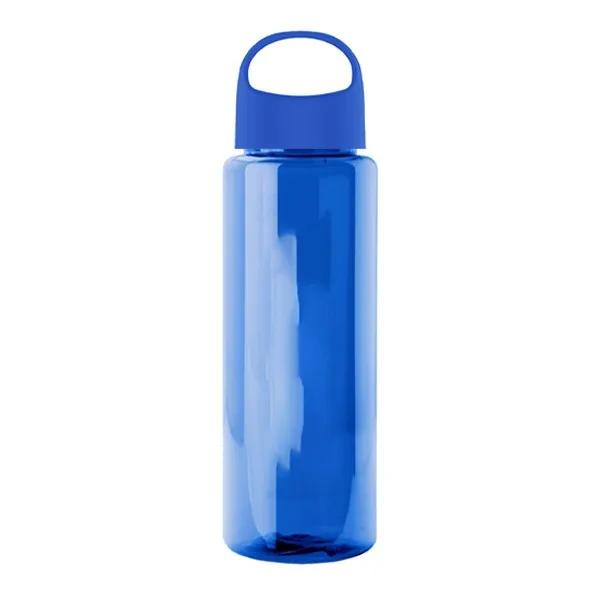 32 Oz. Guzzler Transparent Bottle - Oval Crest Lid (Q163722)