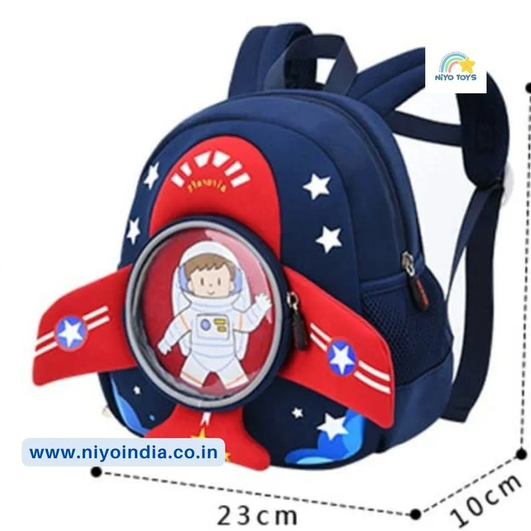 3D Plane Shape Backpack for Kindergarten kids