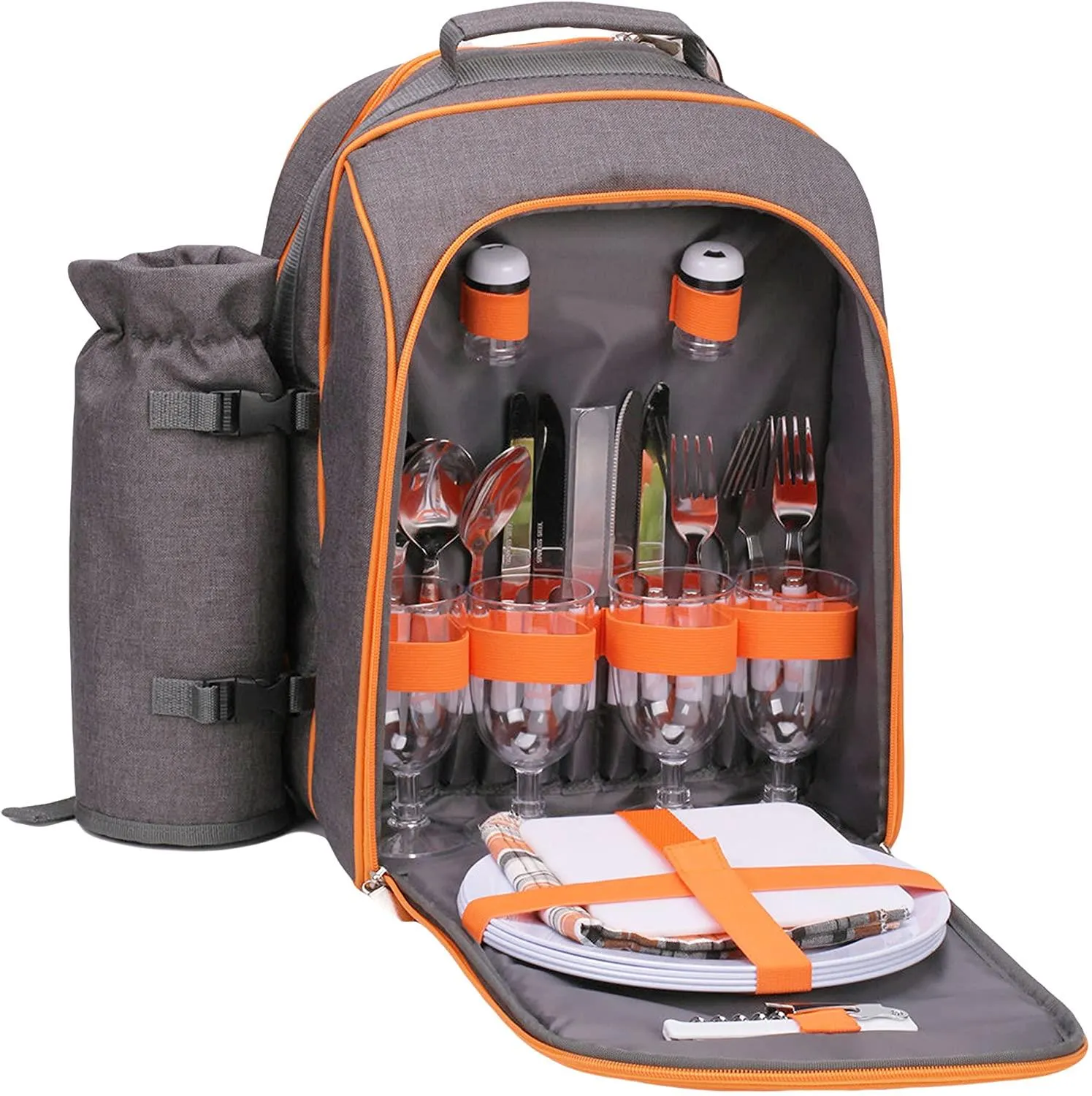 4 Person Picnic Cooler Bag With Picnic Essentials