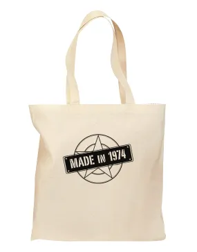 40th Birthday Made In Birth Year 1974 Grocery Tote Bag