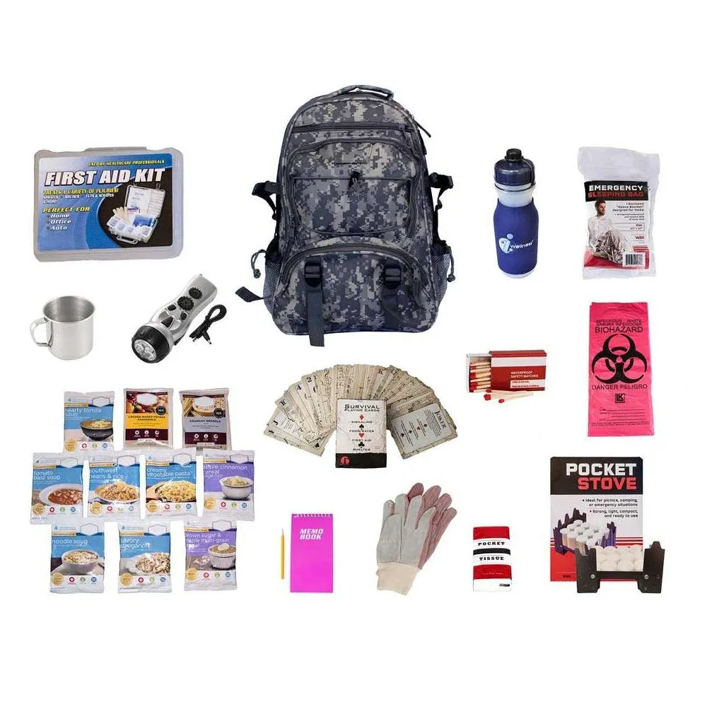 44 Meals Food Storage Survival Kit - Camo Bag