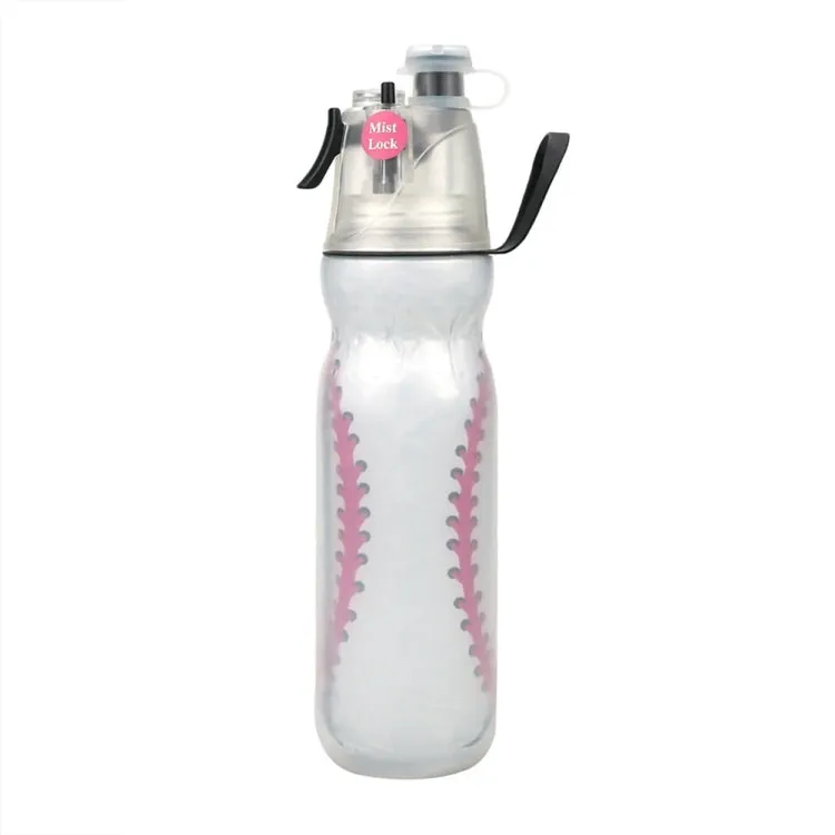 470ml Summer Outdoor Sports Training Spray Cooling Water Cup, Color: Baseball 3-layers