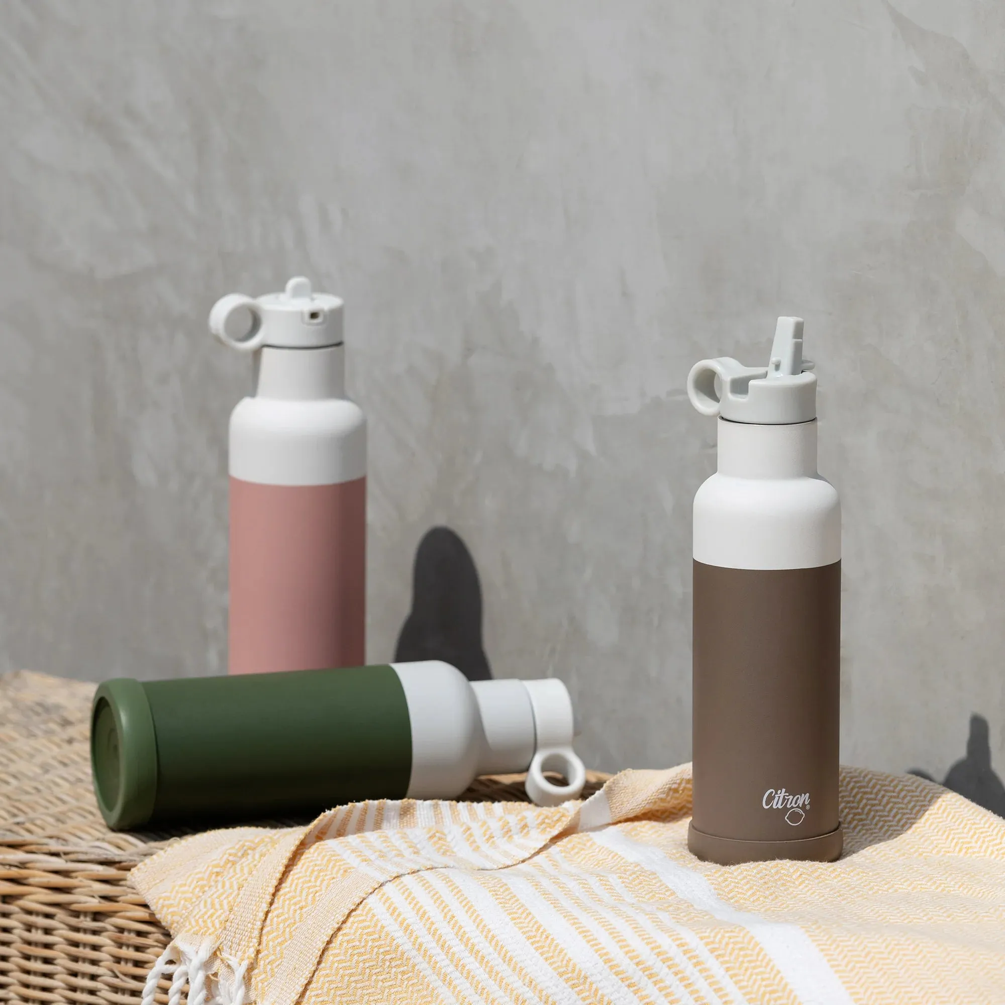 500ml Insulated Water Bottle Brown