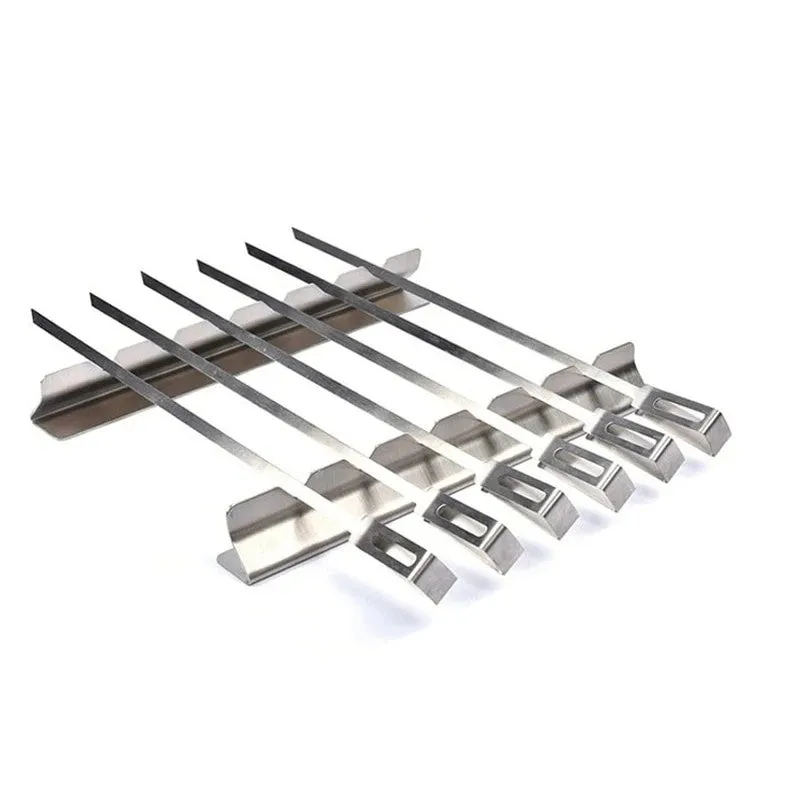 6 Skewers 2 Grill Racks BBQ Accessories