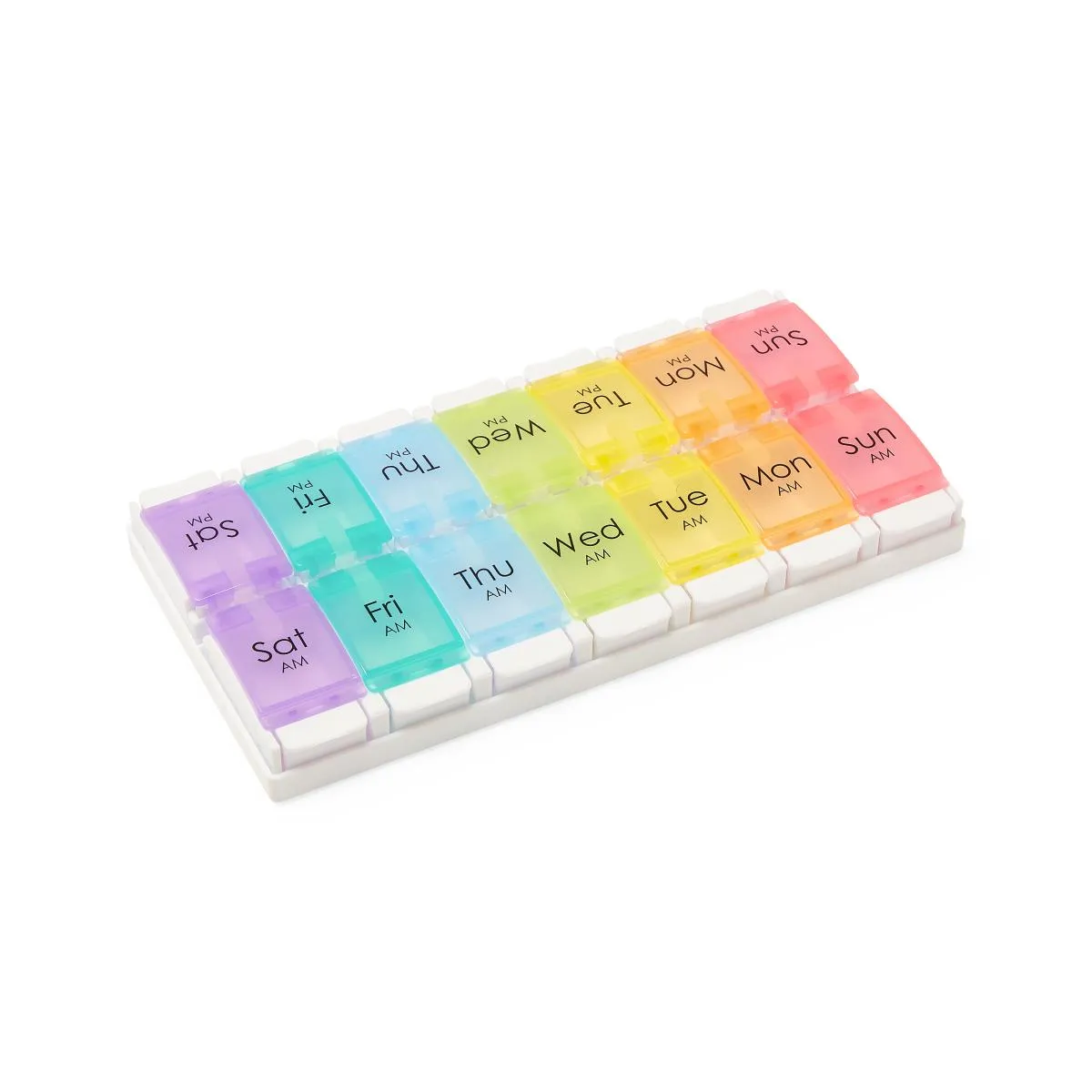 7-Day Pill Organizer, Multicolor, 2/day (1EA)