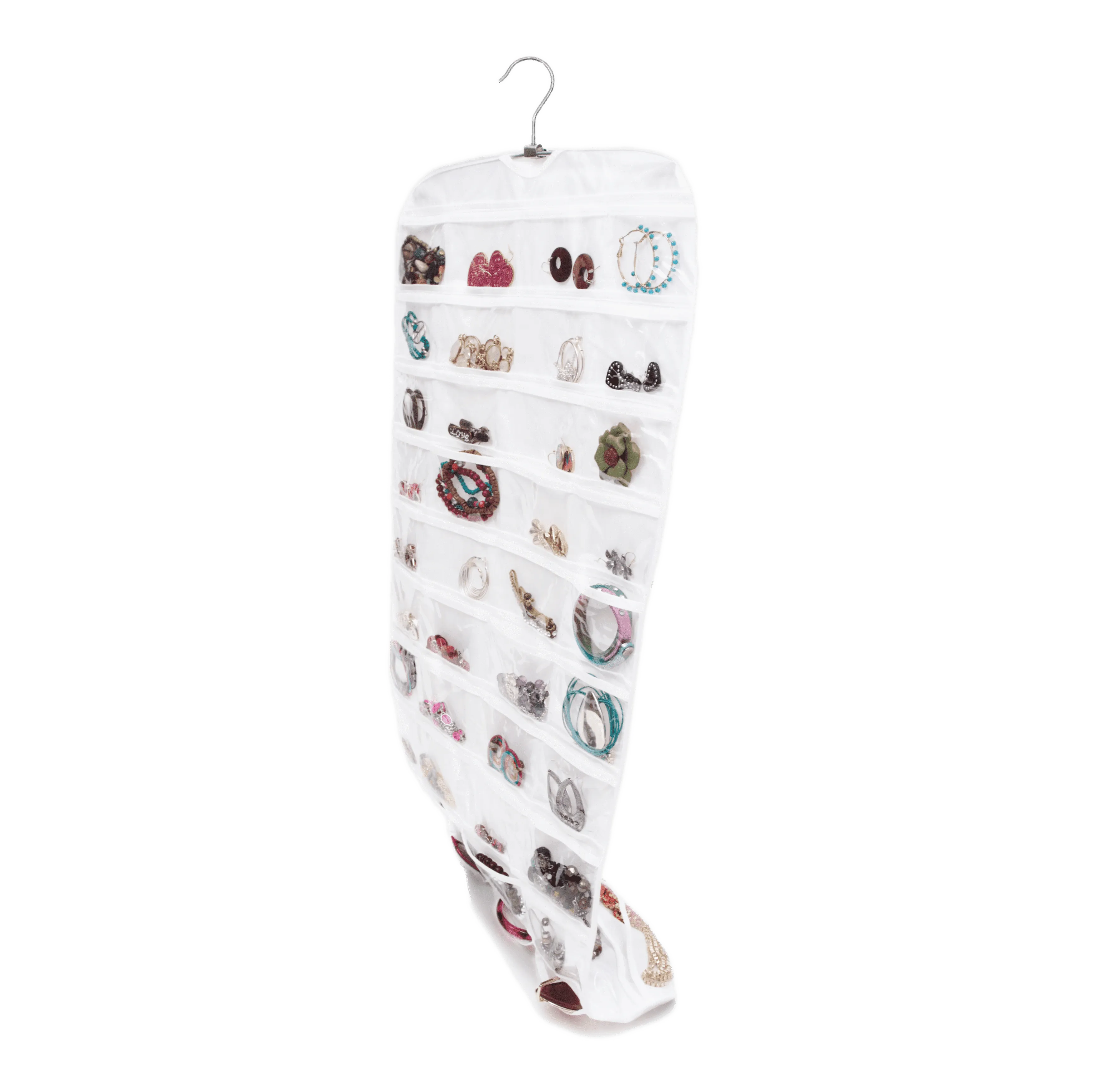 80 Pocket Hanging Jewelry Organizer