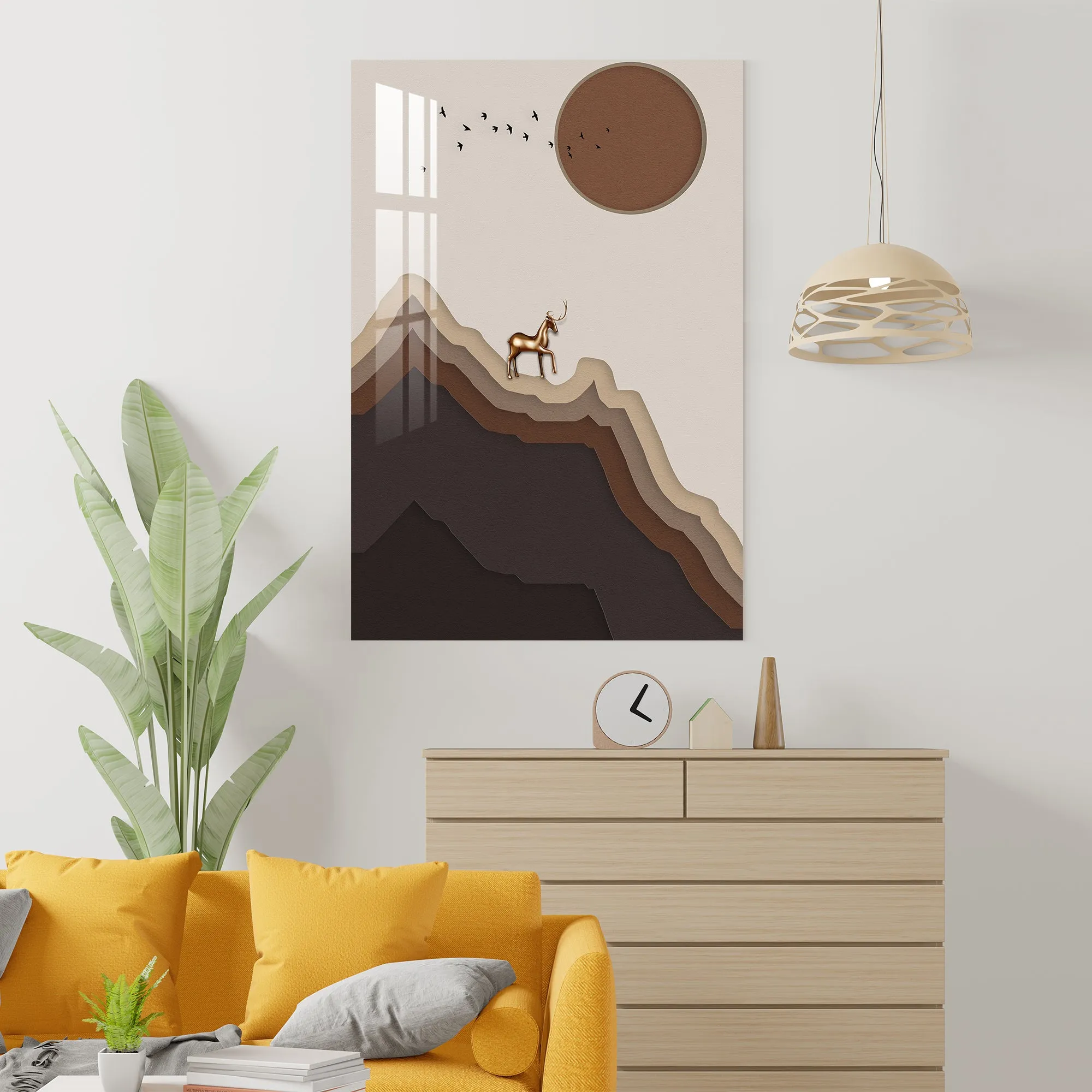 Above The Cliff Below The Sun Acrylic Wall Art