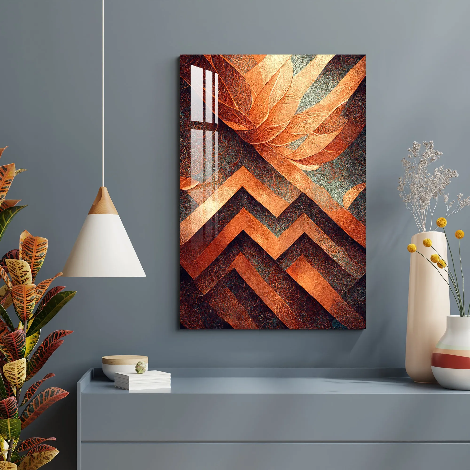 Abstract Irregular Waves Acrylic Wall Art