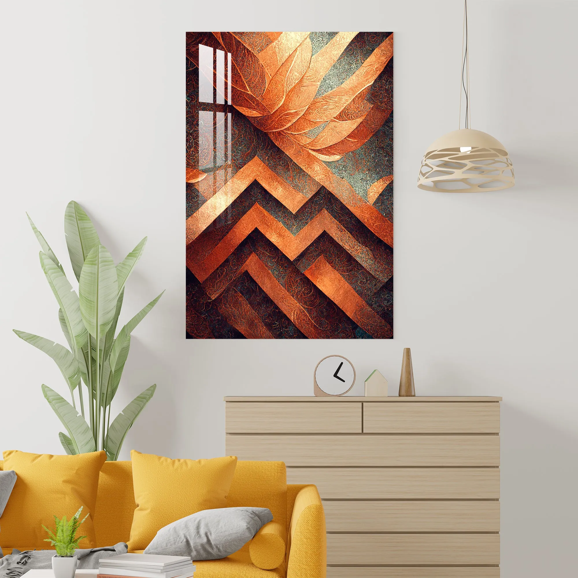 Abstract Irregular Waves Acrylic Wall Art