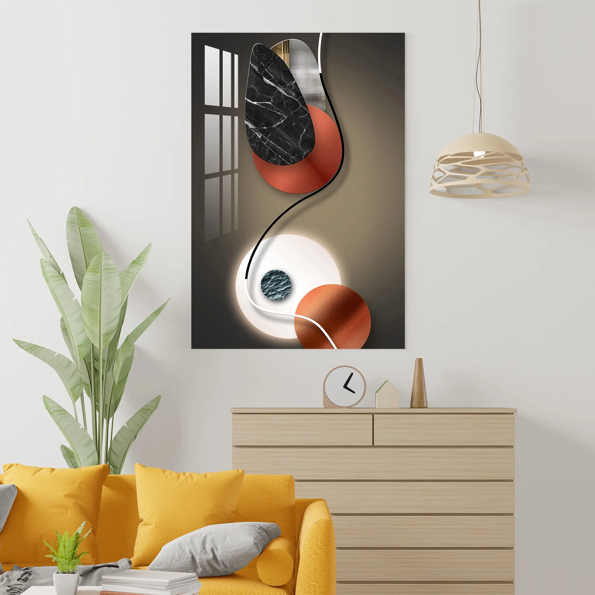 Abstract Shapes Acrylic Wall Art