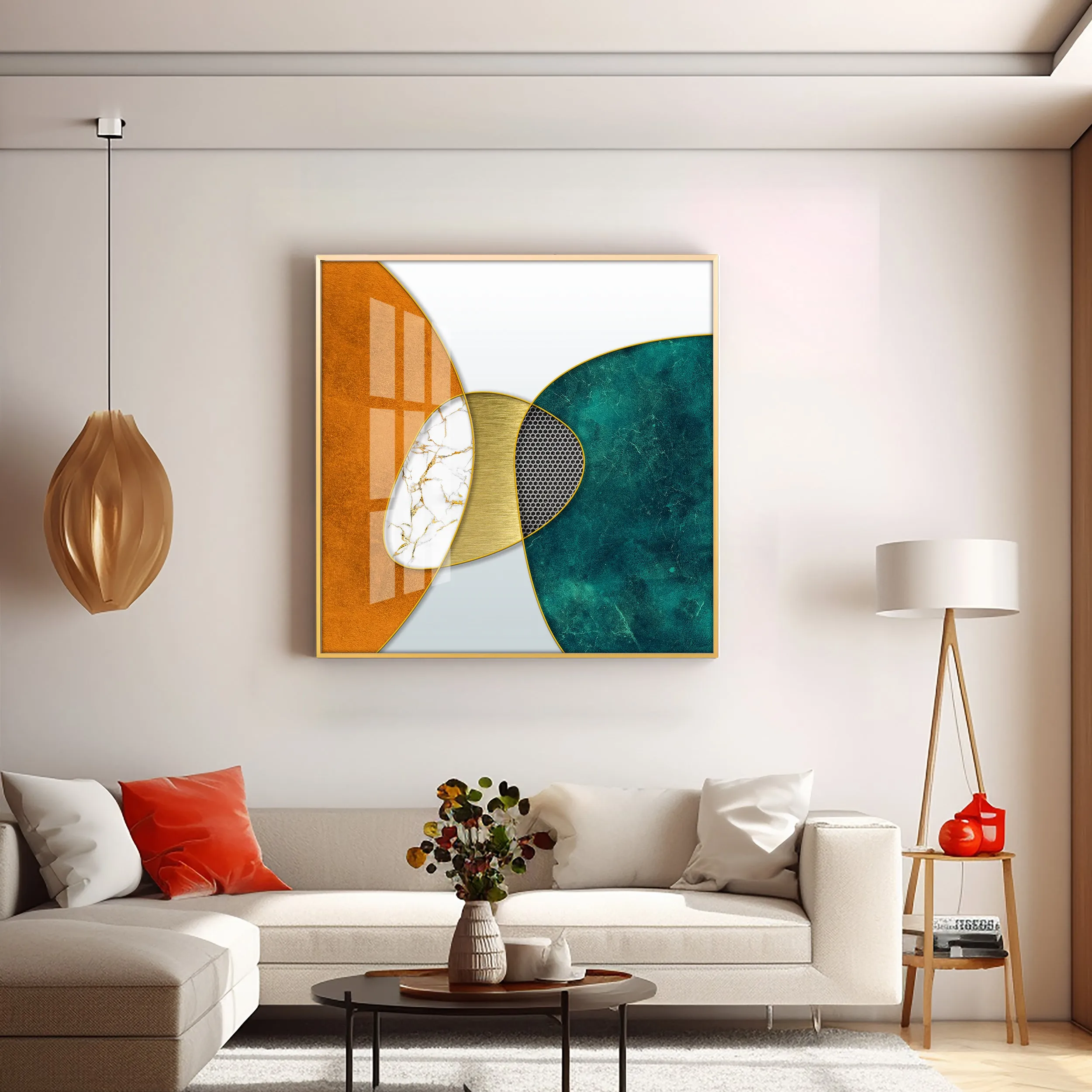 Abstract Three-Dimensional Premium Acrylic Square Wall Art