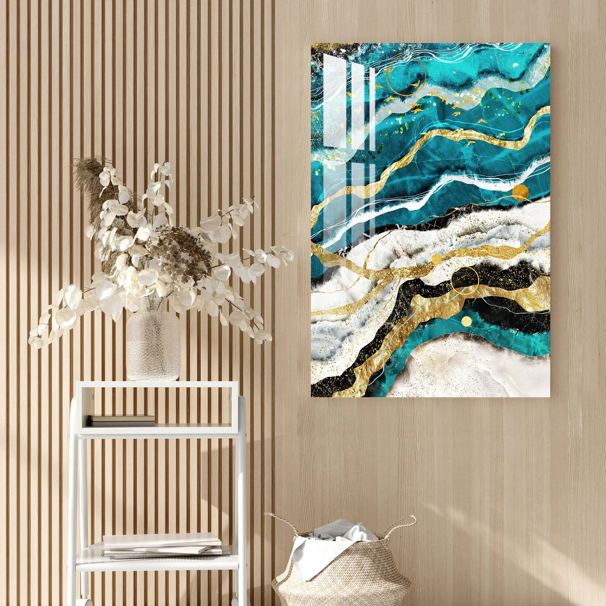 Abstract Waves Acrylic Wall Art