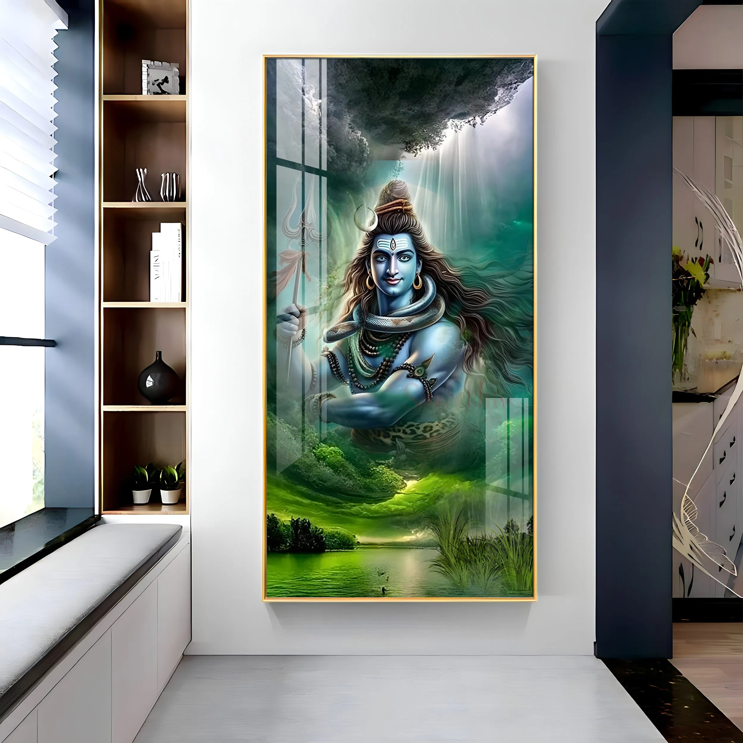 Adiguru Premium Acrylic Vertical Wall Art