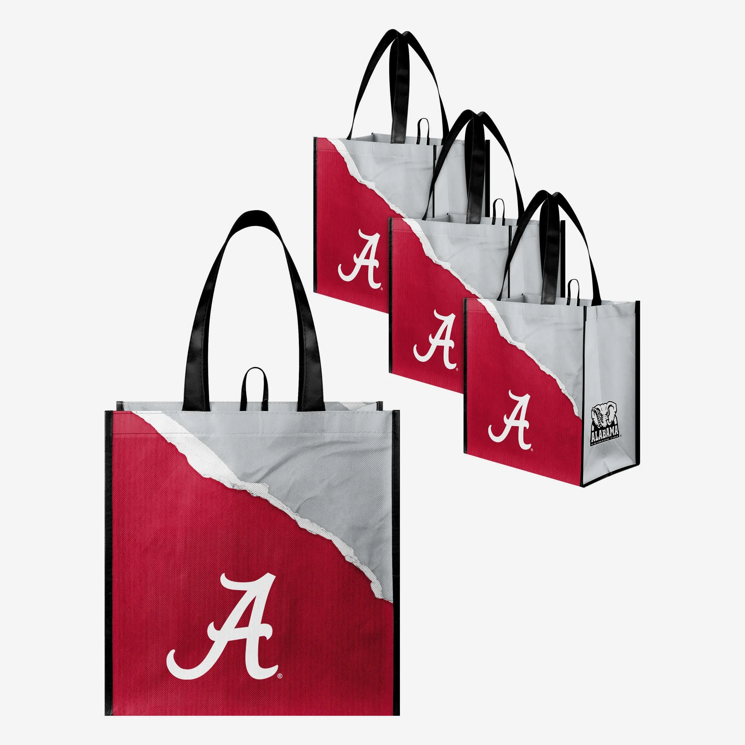 Alabama Crimson Tide 4 Pack Reusable Shopping Bag