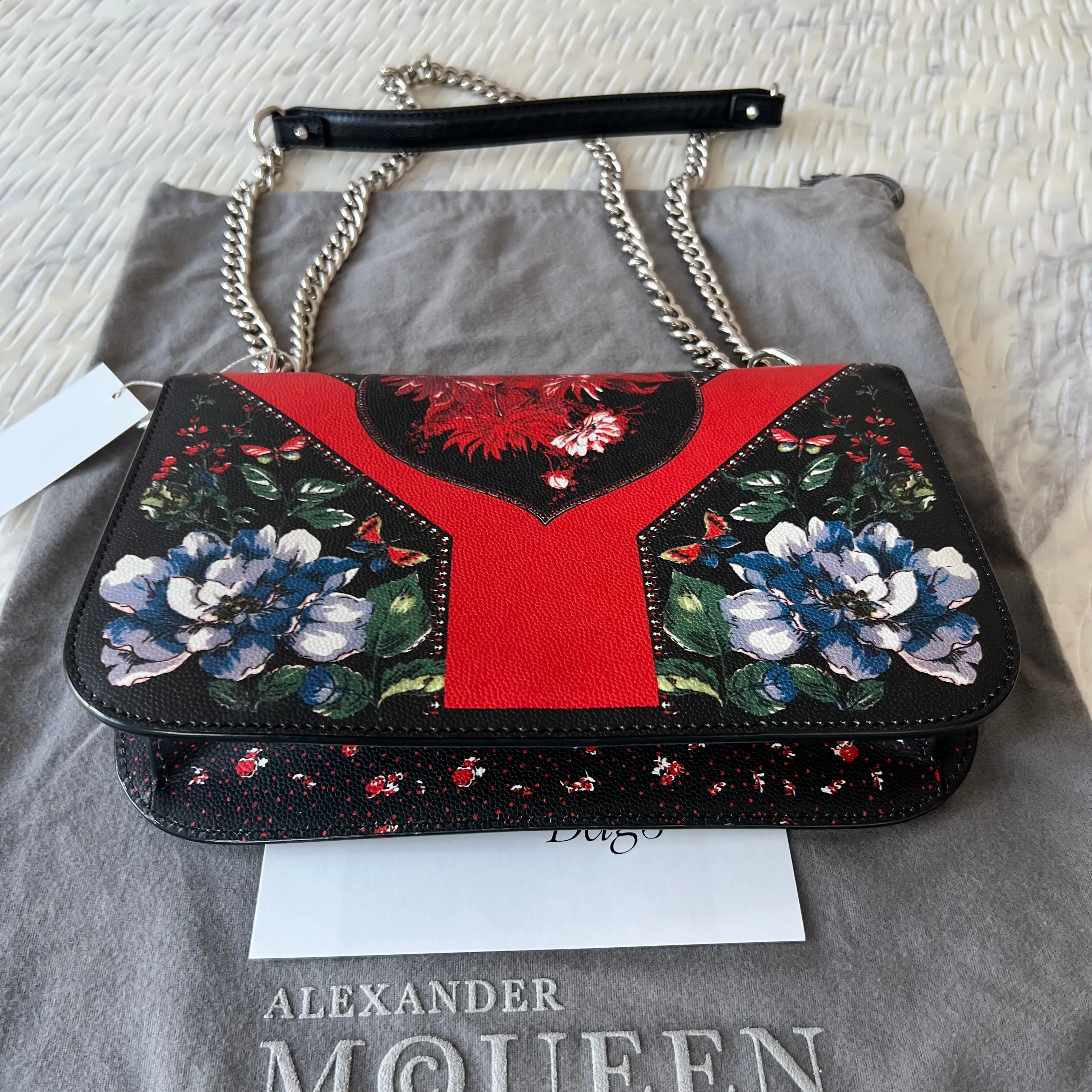 Alexander McQueen Floral Flap Bag