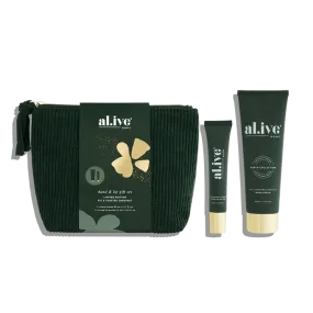 Al.ive Limited Edition Hand & Lip Gift Set - Fig & Toasted Chestnut