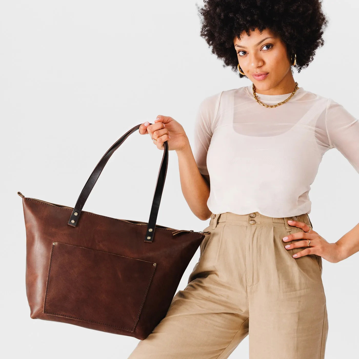 'Almost Perfect' Leather Tote Bag - Limited Edition