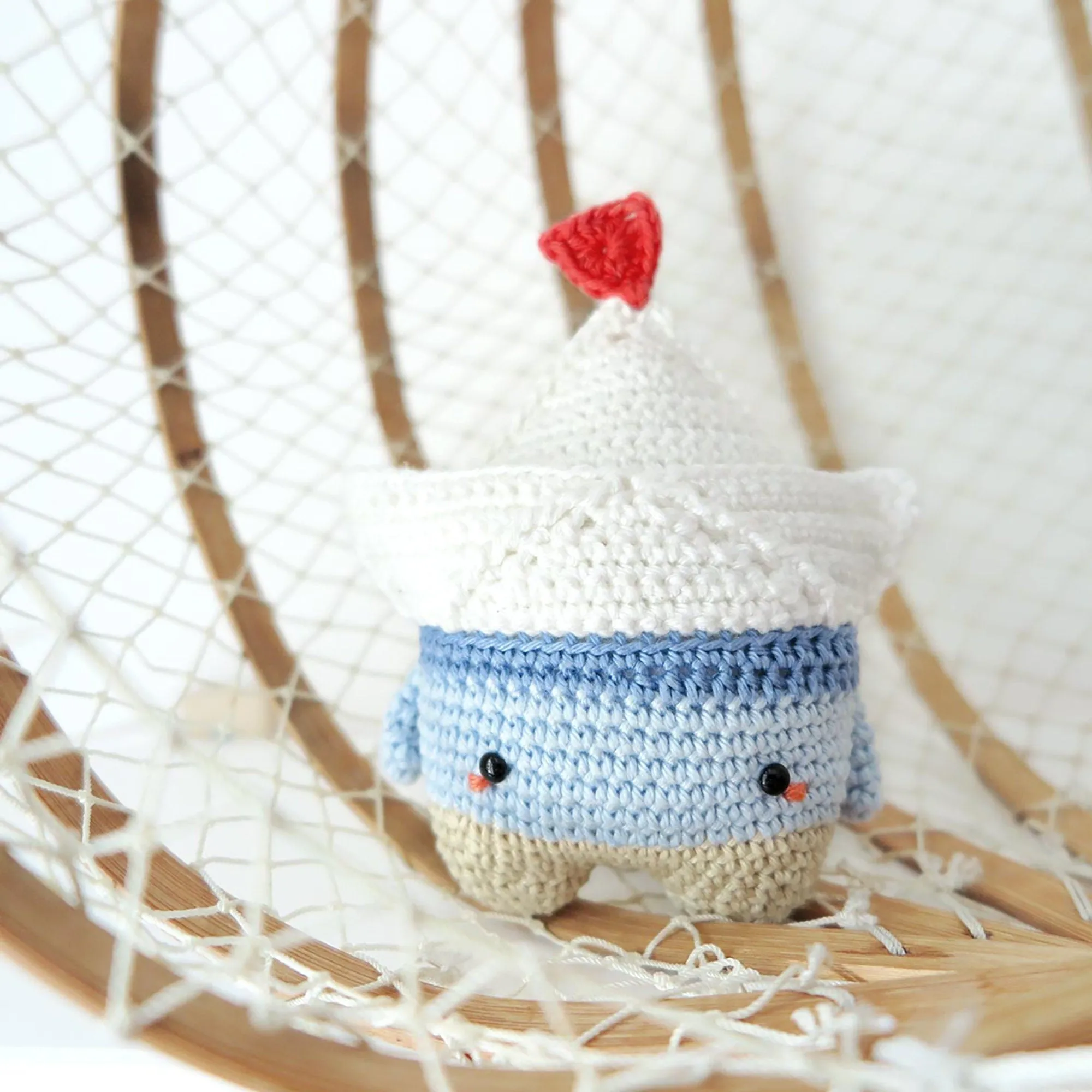 Amigurumi Crochet Kit . Paperboat Fiete