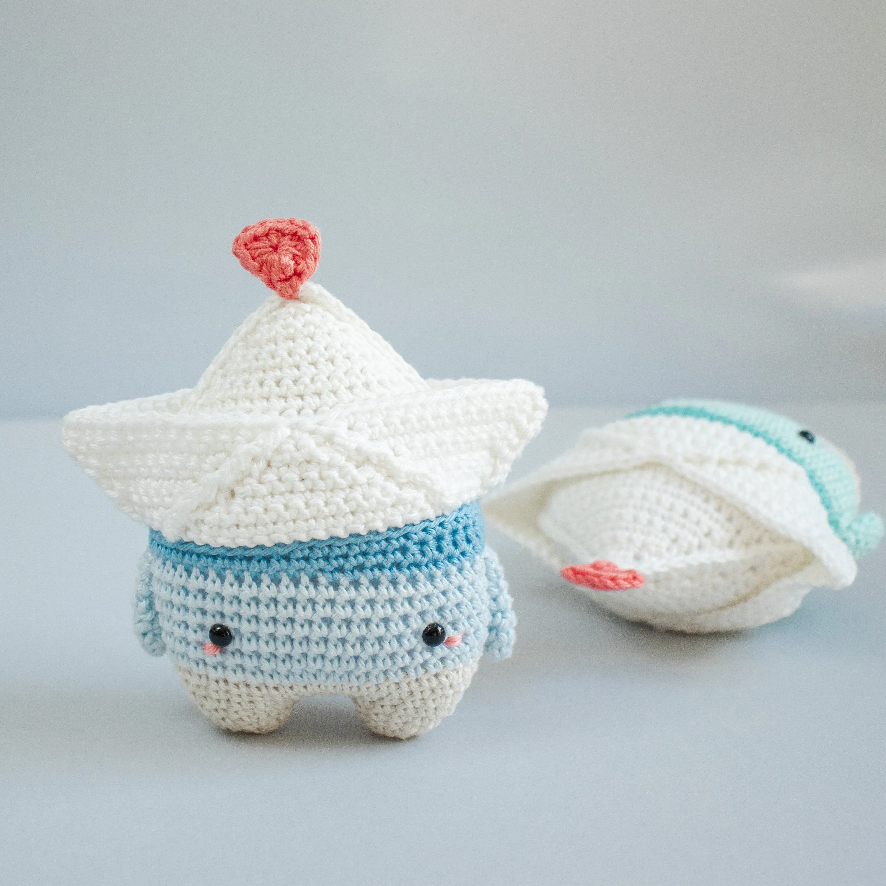 Amigurumi Crochet Kit . Paperboat Fiete