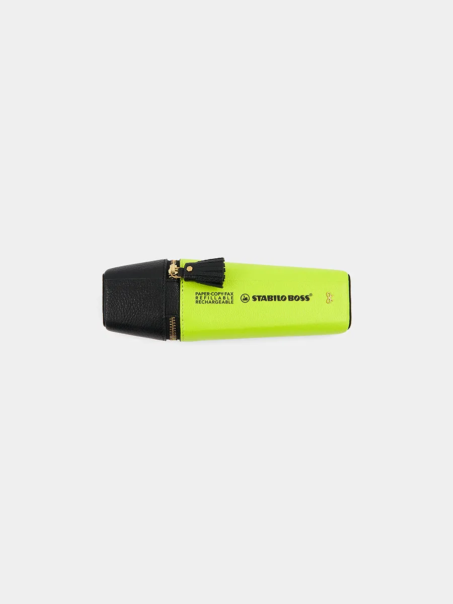 Anya Brands Stabilo Pencil Case in Neon Yellow