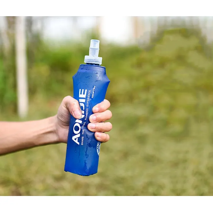 AONIJIE Foldable Sports Outdoor Water Bottle Bag Soft Water Bag, Capacity:500ML