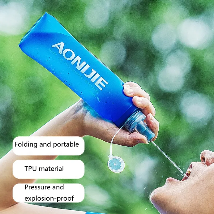 AONIJIE Foldable Sports Outdoor Water Bottle Bag Soft Water Bag, Capacity:500ML