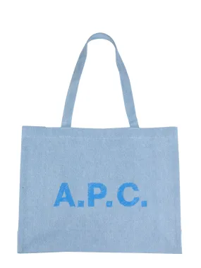 A.P.C. Logo Printed Diane Shopping Bag