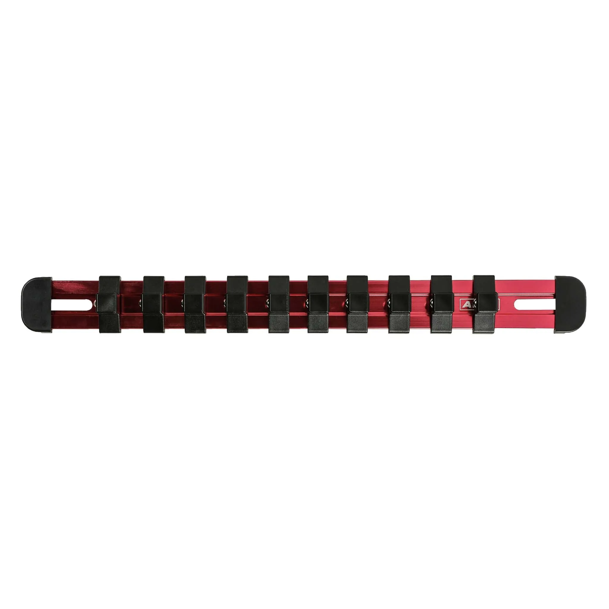 ARES 60101 - 3/8-Inch Drive Red 9.84-Inch Socket Rail with Locking End Caps