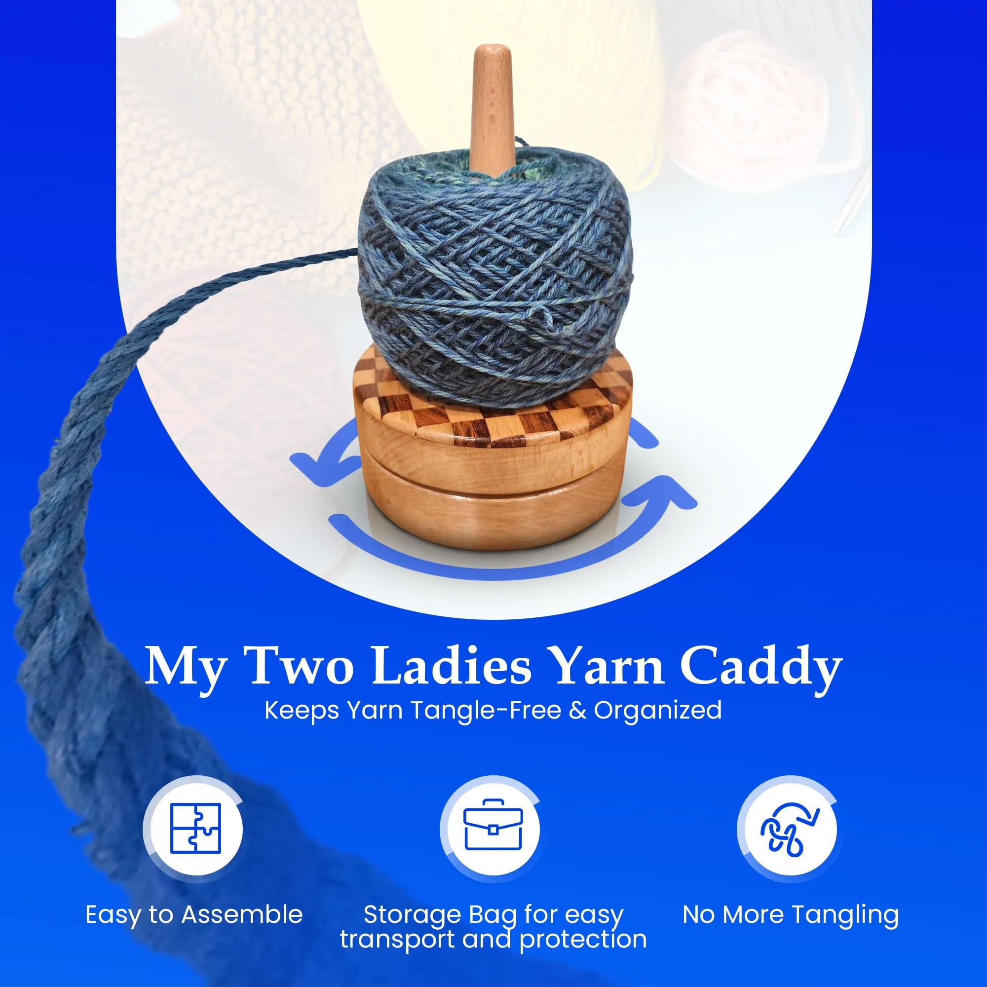 Artisan Yarn Caddy | w/custom case