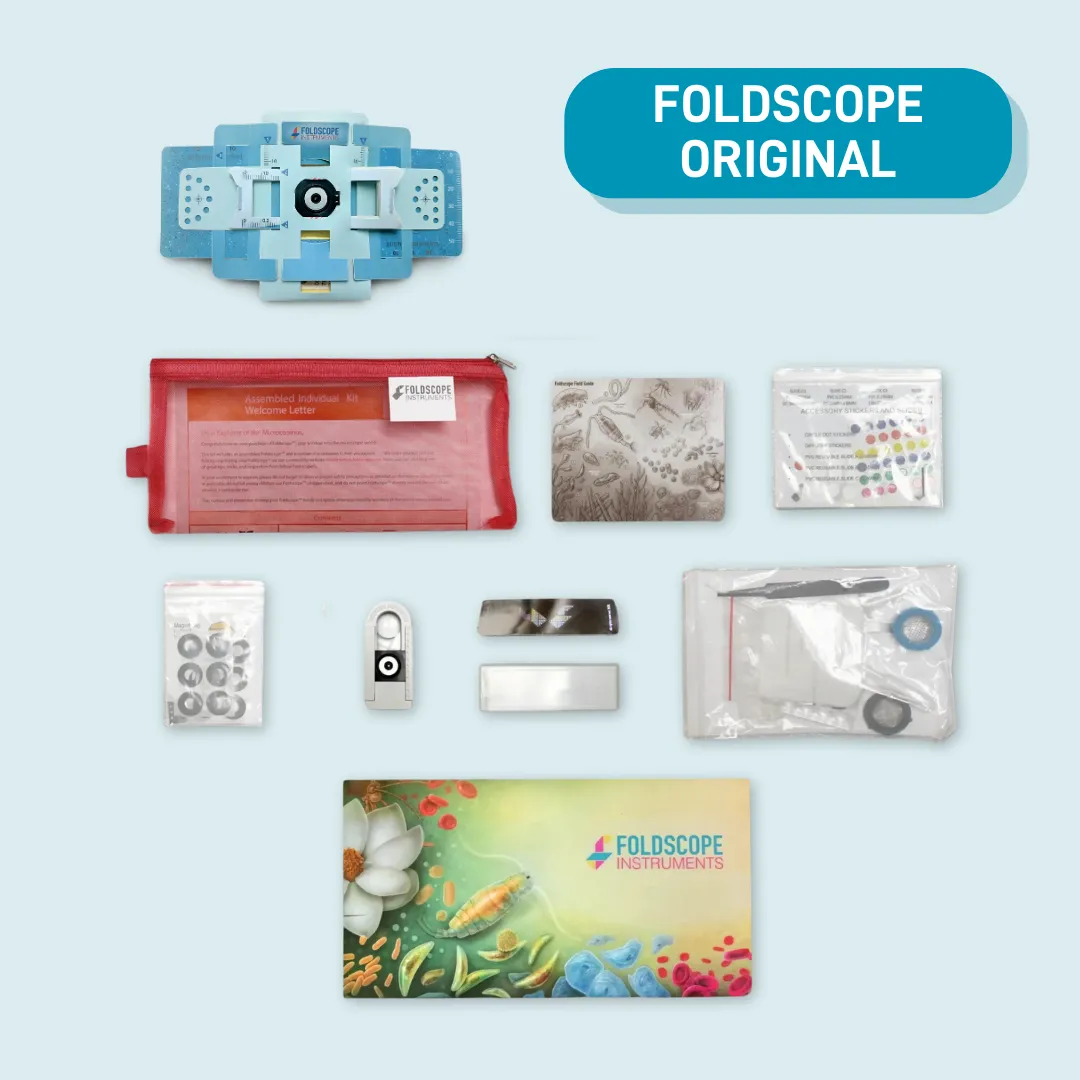 Assembled Individual Kit (1 Foldscope Paper Microscope) - Holiday Savings - Sale Save 20% at checkout.