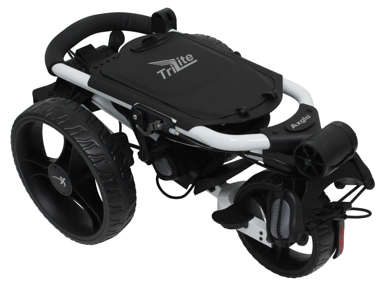 Axglo TriLite 3 Wheel Golf Trolley | White/Black