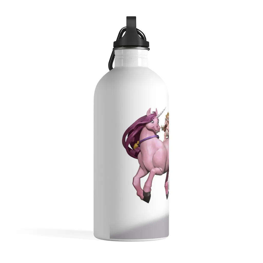 Baby Cupid and Horse Stainless Steel Water Bottle