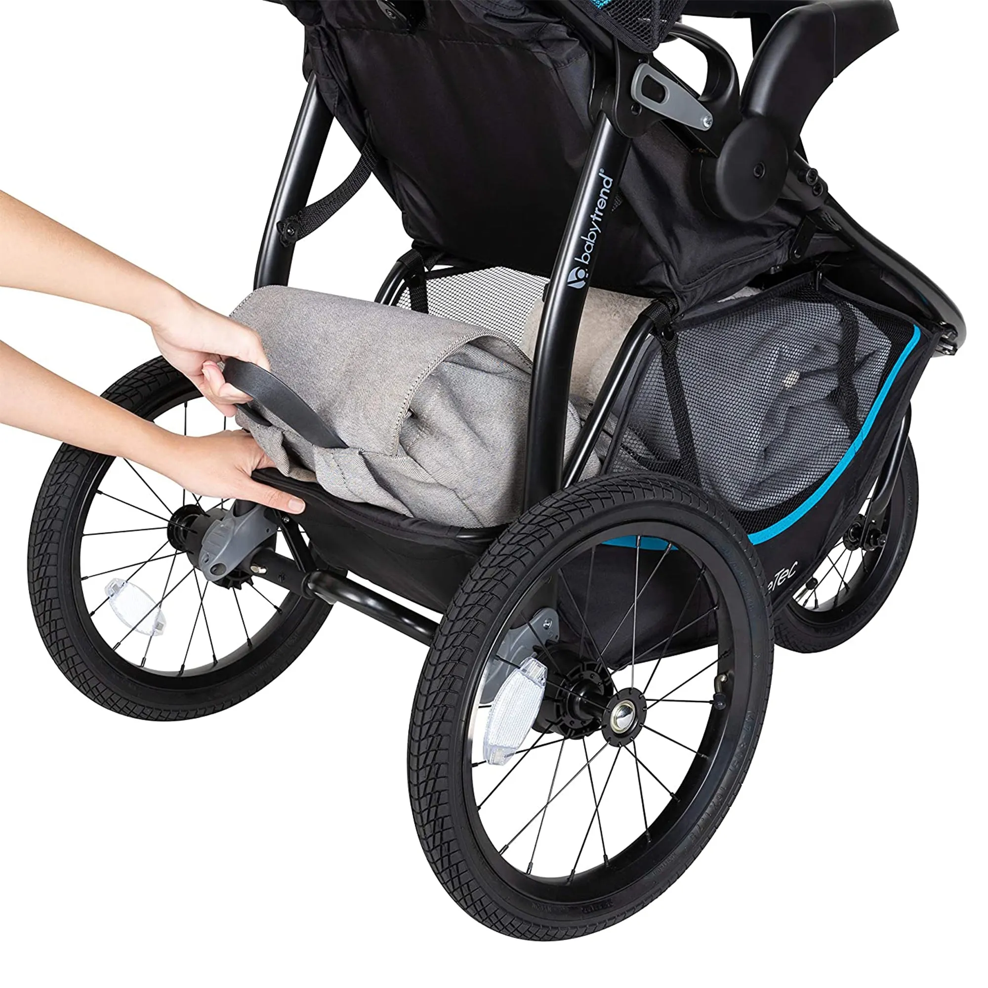 Baby Trend Expedition Race Tec Jogger Toddler Baby Foldable Stroller, Marine