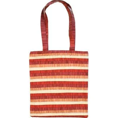 Bag - Stripes - Maroon