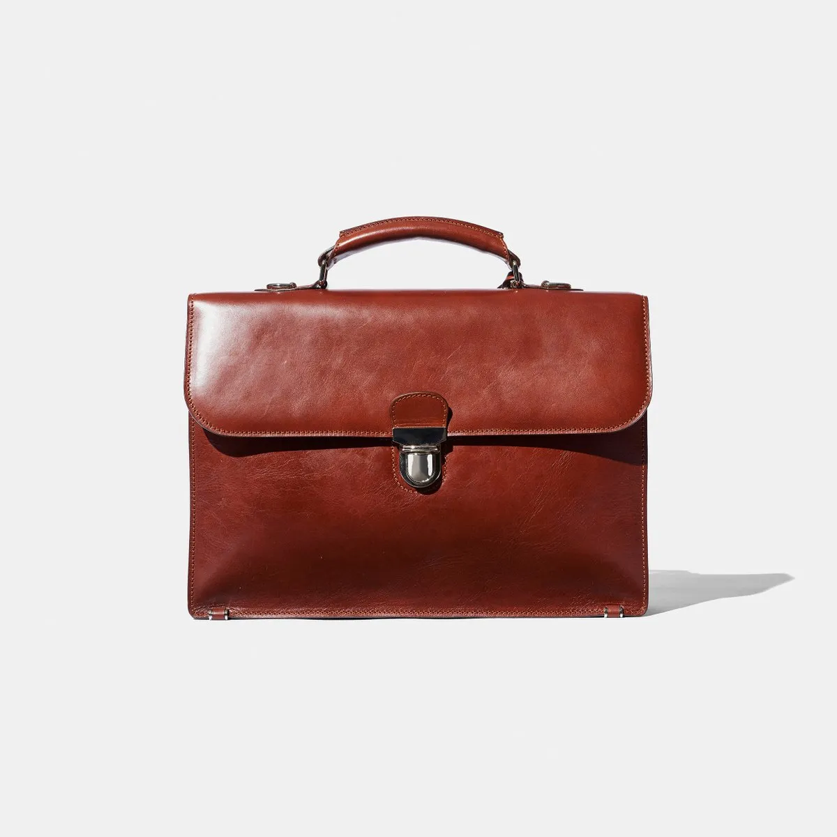 Baron - Small Briefcase COGNAC LEATHER