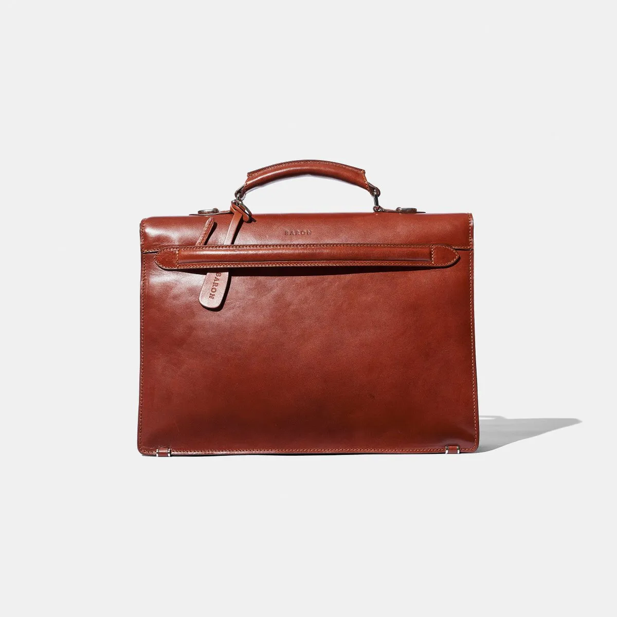 Baron - Small Briefcase COGNAC LEATHER