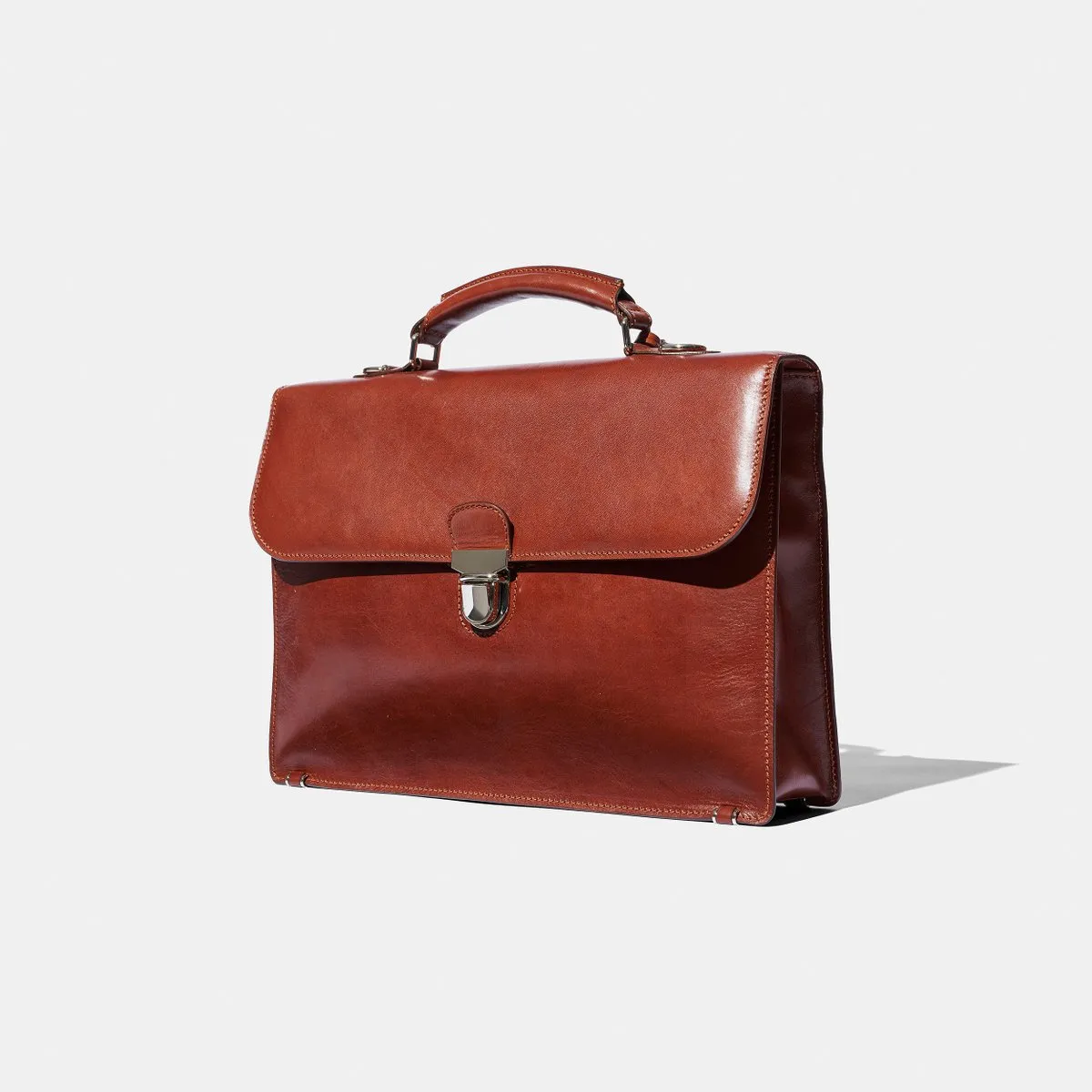 Baron - Small Briefcase COGNAC LEATHER