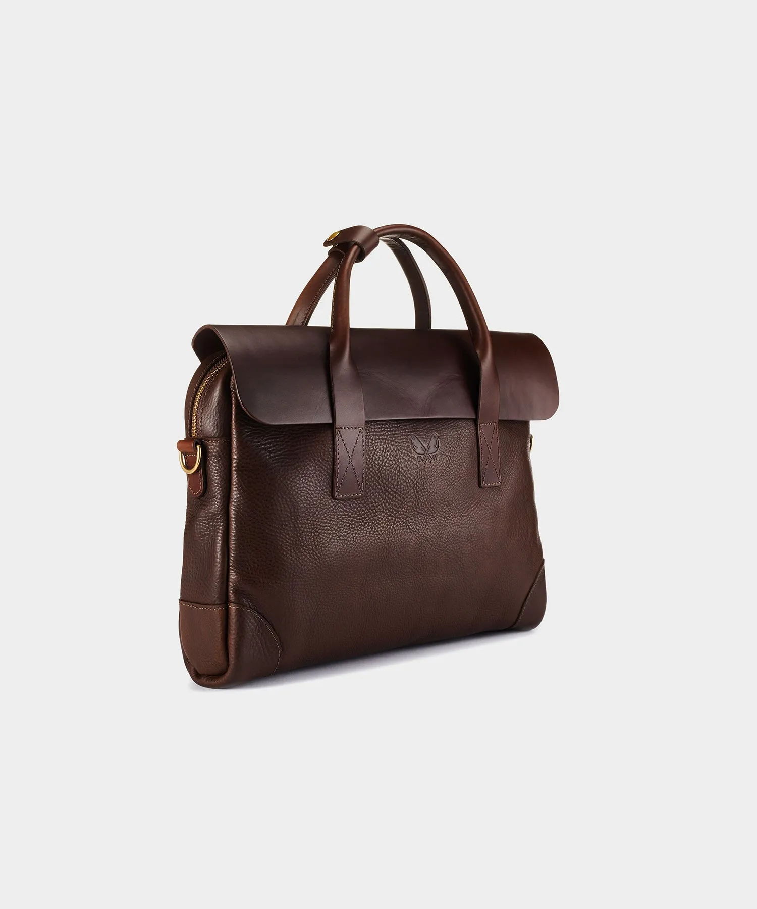 Bennett Winch Leather Brief in Brown