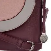 Berry Colour Block Cross Body Bag