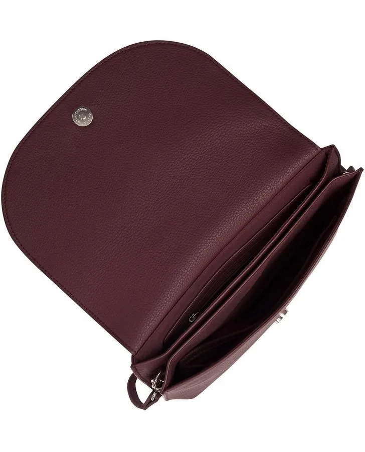 Berry Colour Block Cross Body Bag