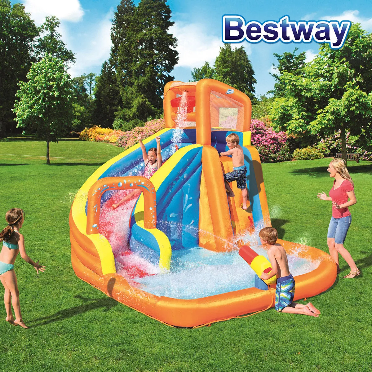 Bestway Turbo Splash Water Zone_Mega Water Park (12' x 10'6" x 8'10"/3.65m x 3.20m x 2.70m)