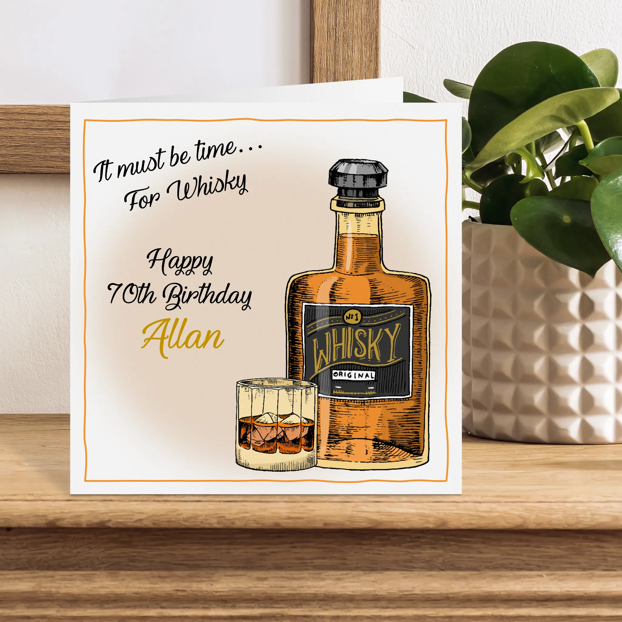 Birthday Personalised Bottle Bag Whisky