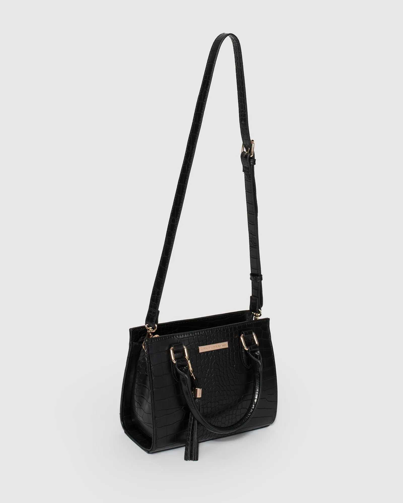 Black Sia Tassel Mini Bag