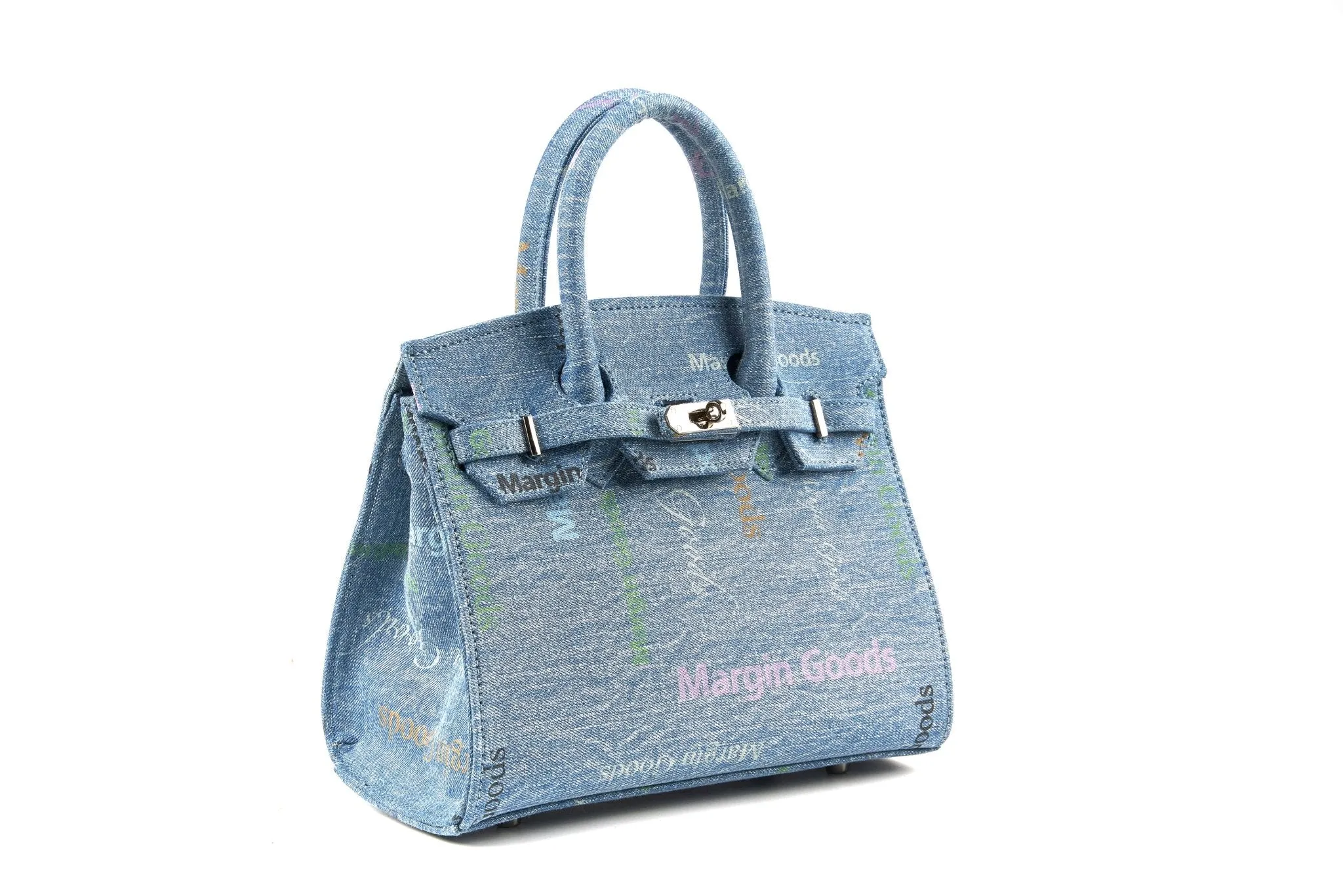 Blue Coded Print Lounge Bag Small