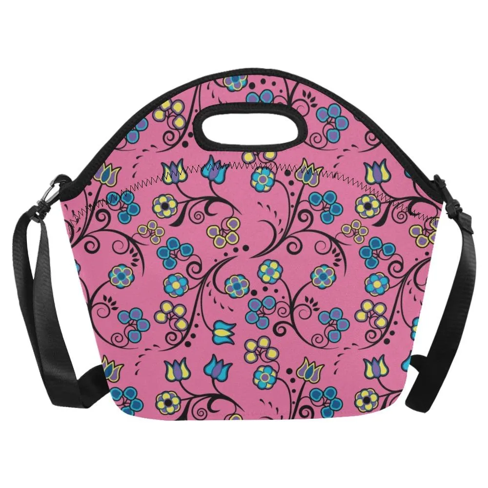 Blue Trio Bubblegum Neoprene Lunch Bag/Large