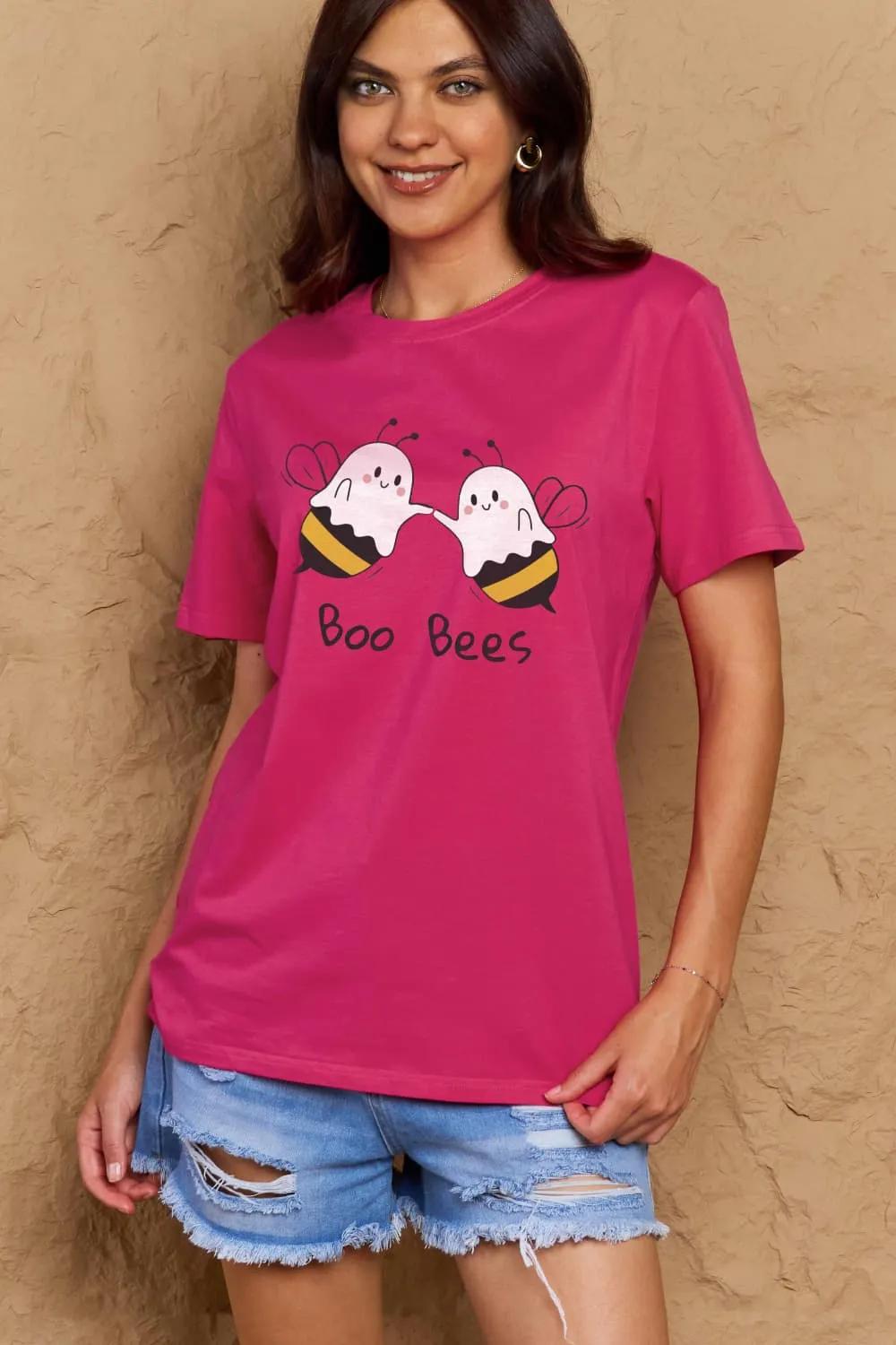 BOO BEES Graphic Cotton T-Shirt