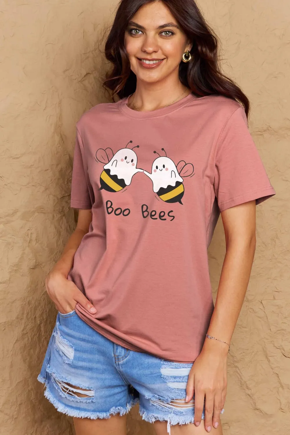 BOO BEES Graphic Cotton T-Shirt